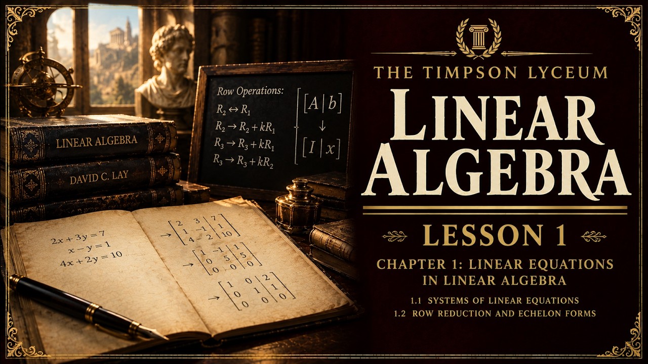 Systems of Linear Equations and Echelon Forms – Lecture 1 (Linear Algebra)