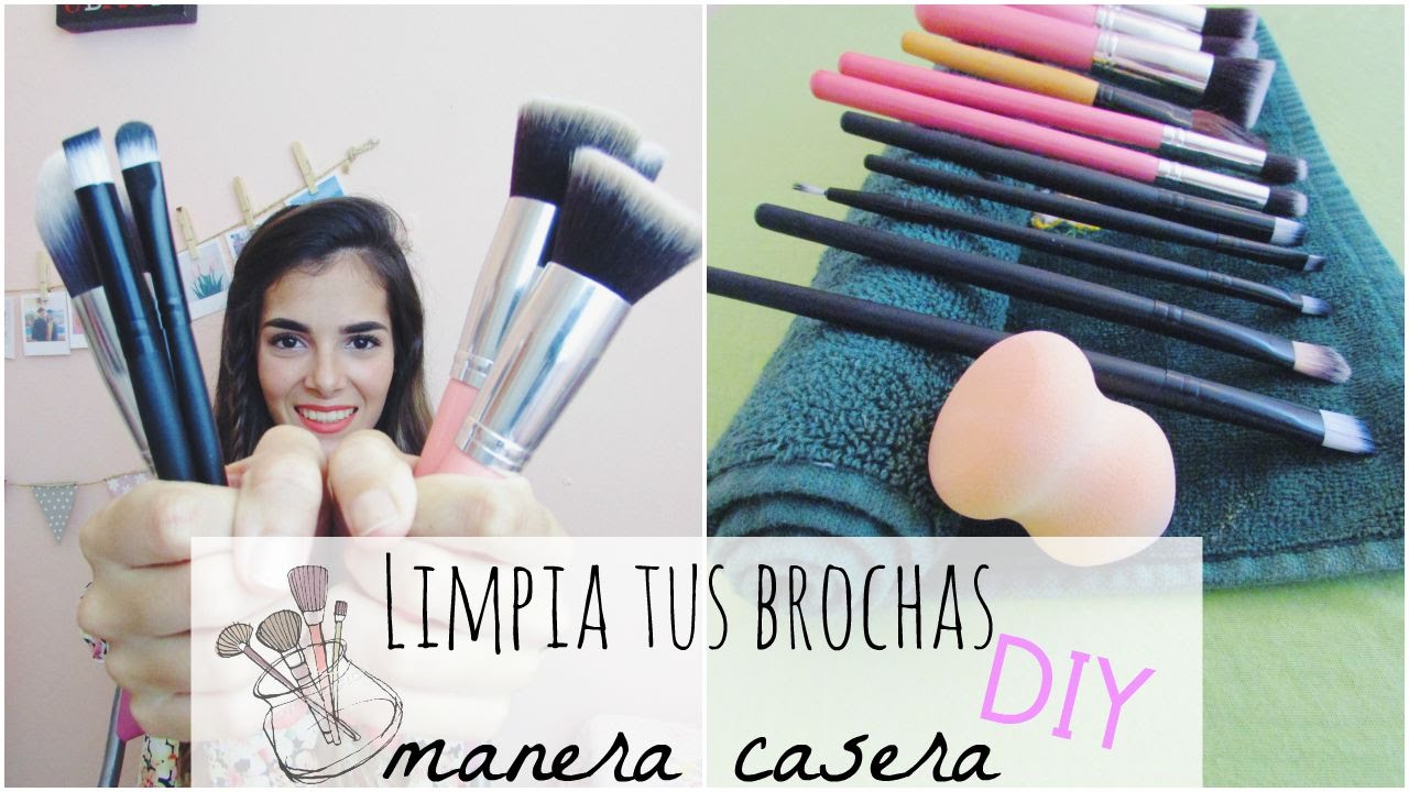 COMO LAVAR LAS BROCHAS DE MAQUILLAJE Y ESPONJAS 