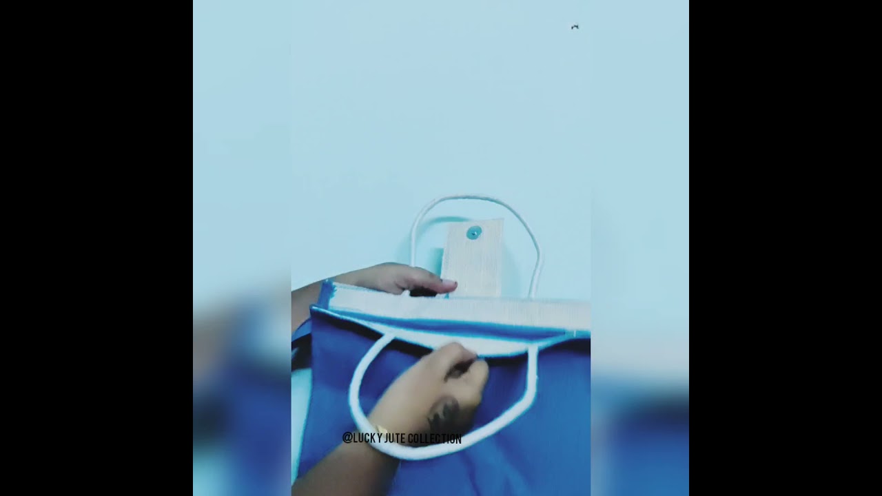 Jute Lunch bags || Zip & Flip closure || Fancy jute bags || Lucky Jute Collections || Jute bags ||