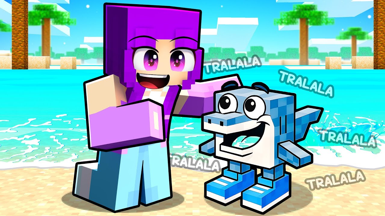 Minecraft'ta Bebek TRALALERO TRALALA'yı Evlat Edindik!