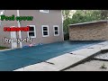 Pool cover removal (by myself)