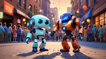Five Little Robots Beep and Boop | Counting Song for Kids | Nursery Rhymes and Baby Songs