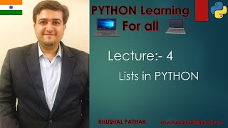 Python Basic (What is List in Python) #4