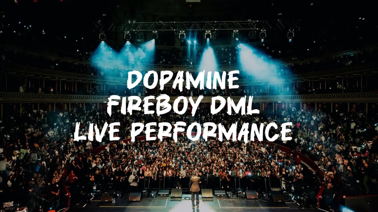 Fireboy DML performing his new single Dopamine live in Toronto Fireboy DML performing his new single Dopamine live in Toronto