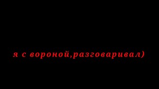 я с вороной,разговаривал)