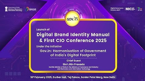 🔴Live- Launch of Digital Brand Identity Manual & First CIO Conference 2025