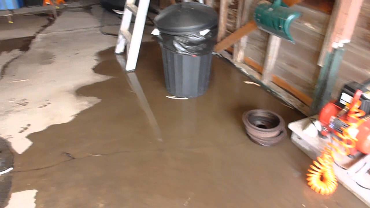 Garage Flooding Issues Youtube