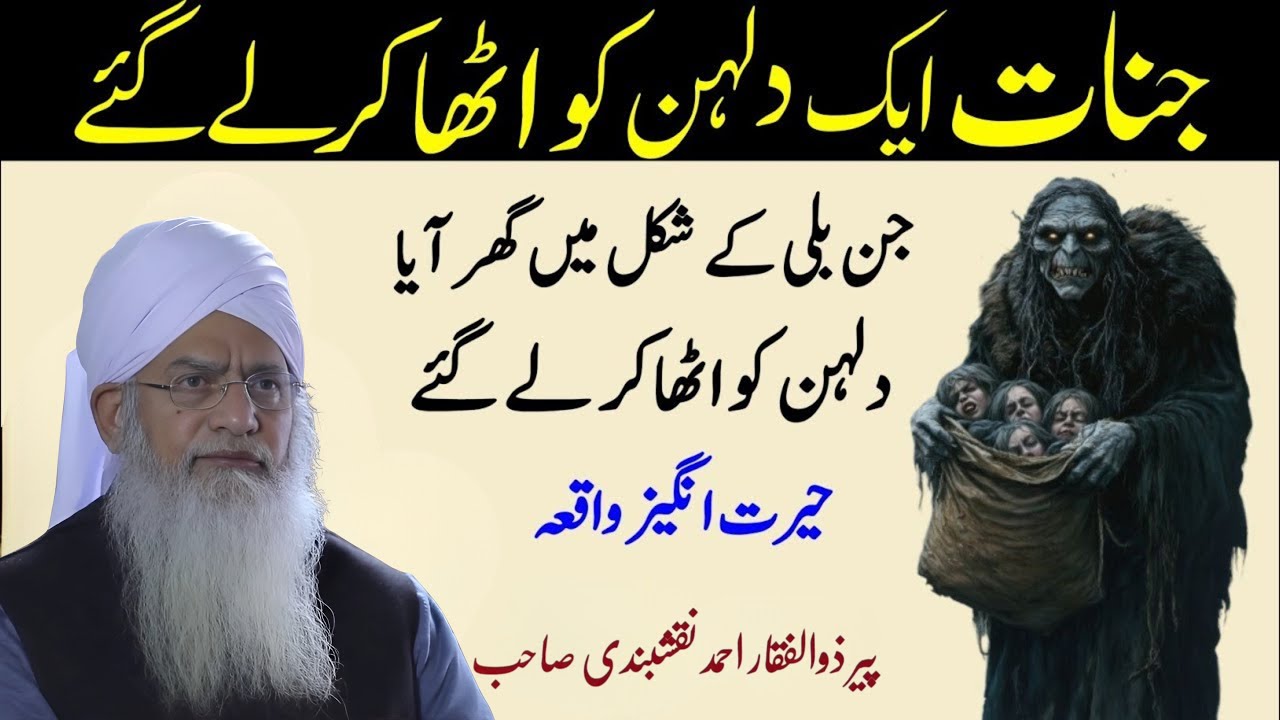 Jinnat Eik Dulhan ko Ghar Se Utha Kar Legai | Jin Aur Eik Dulhan larki ka Waqia |Peer Zulfiqar Ahmad