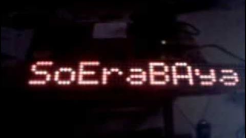 Teks Berjalan Led Matrix dengan ATMega 8515 AVR