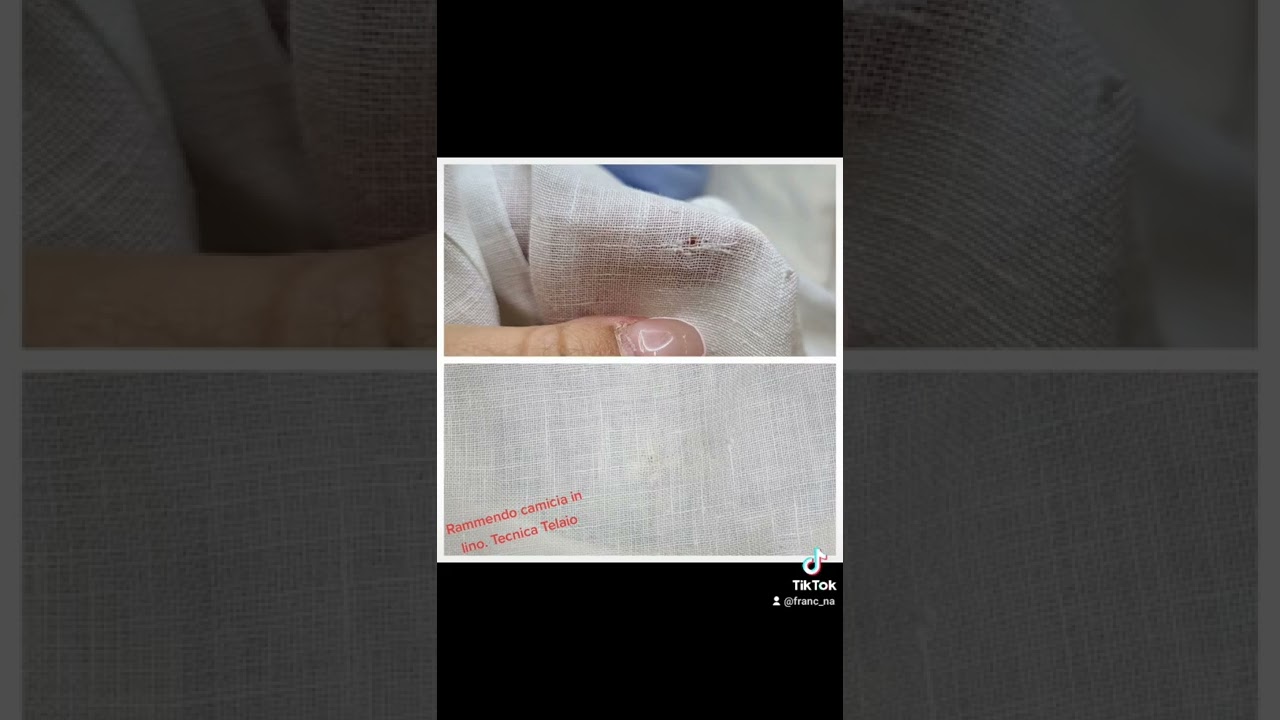 Rammendo Camicia, tecnica Telaio