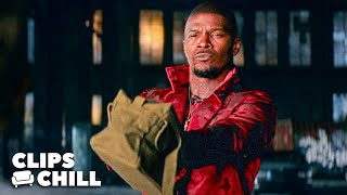 An INTENSE Shootout with Gun Smugglers | Baby Driver (Jamie Foxx, Kevin Spacey)