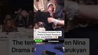 The tension between Nina Drama  Arman Tsarukyan was INTENSE 😳❤️‍🩹