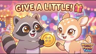 Detalles Give-a-Little Day | Ricky the Raccoon Learns the Joy of Giving | Kids Moral Story Noticias