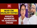 Big War Over Muslim Votes: Mamata Banerjee Calls Owaisi 'BJP Pawn'; AIMIM Chief Slams West Bengal CM