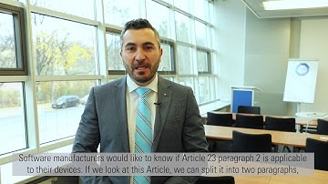 TÜV SÜD MDR Interpretation: Is Article 23 paragraph 2 of the MDR applicable to software?