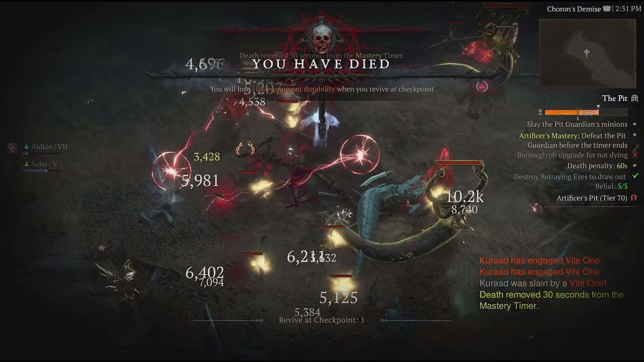 Diablo IV Judgement Paladin T4 Pit 70