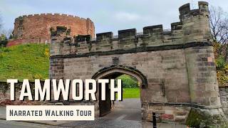TAMWORTH, Staffordshire | 4K Narrated Walking Tour | Let's Walk 2024