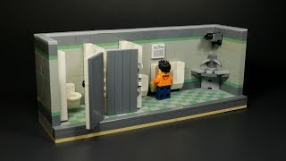 Lego Public High School Bathrooma Lego Moc