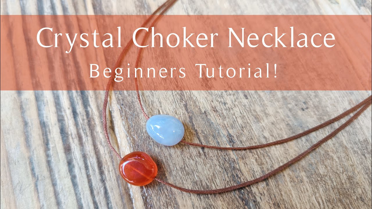 Doubled Layered Choker Necklace DIY - How to Make a Gemstone Double ...