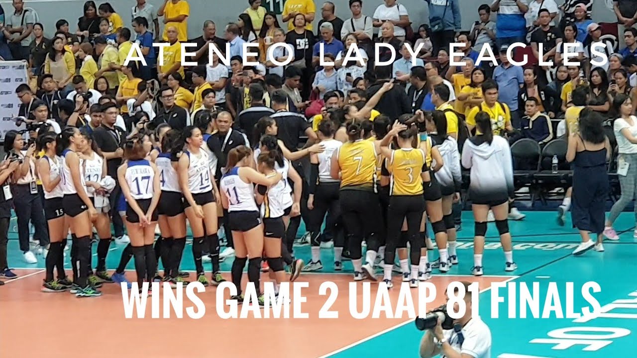 Ateneo Lady Eagles Reaction after winning Game 2 of UAAP 81 Finals