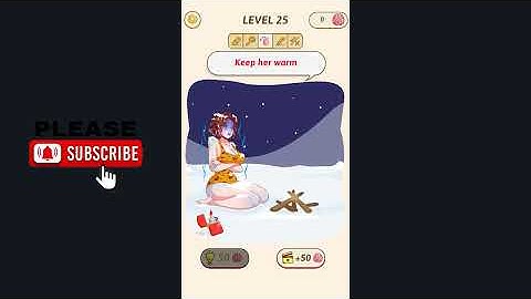 Tricky Quiz Brain Out Puzzle LEVEL 25 Keep her warm (ANSWER KEY) Gameplay Walkthrough - SlowMotion