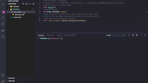 Creación del contenedor en Docker de MySql