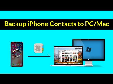 This video shows you the easiest way to backup iphone contacts and restore on pc/mac. with ios data & (https://www.aiseesoft.com/ios-da...