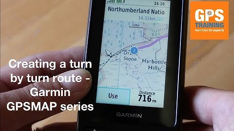 Planning a route on a Garmin GPSMAP 66 series GPS Unit - turn by turn routing