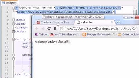 Beginner JavaScript Tutorial - 16 - Nesting and Fridays!