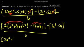 Difference Quotient of a Quadratic