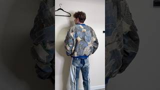 Making a bomber jacket out of gloves