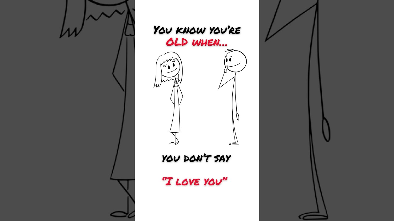 You know you’re OLD when…you don’t say  “I love you”  #lovestory  #romantic   #afterage60