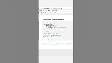 Python – Finding Intersection of Two Arrays: Traditional Approach vs. One-Liner Solution  #PythonDSA