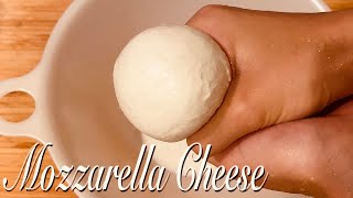 【モッツァレラチーズの作り方】牛乳とお酢だけ！《意外と簡単》材料2つ！How to make  a Mozzarella Cheese