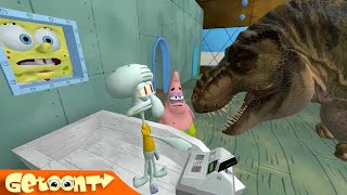 SpongeBob | Hungry T-rex and Squidward Sandwich