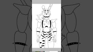 drawing glamrock Bonnie #drawingtimelapse #drawing #foryou #art #timelapseart #artdrawing #fnaf