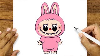 Cara Menggambar Labubu Warna Pink | Boneka Labubu | Labubu Labu Labu Labubu