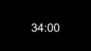 34 Minute Timer Countdown with Black Screen