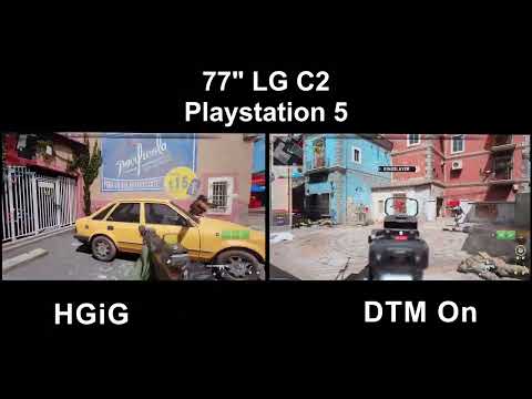 LG C2 Comparison! | HGiG Vs Dynamic Tone Mapping On | PS5