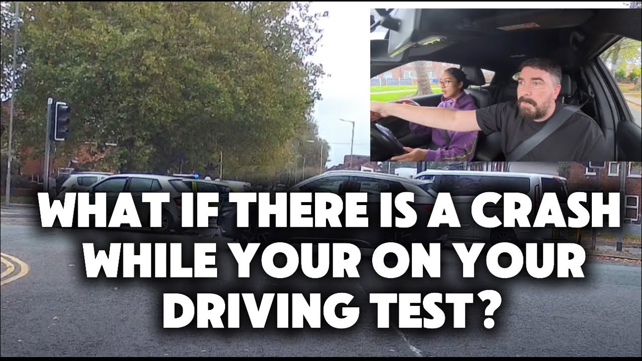 Что делать, если во время сдачи экзамена по вождению произойдет авария?