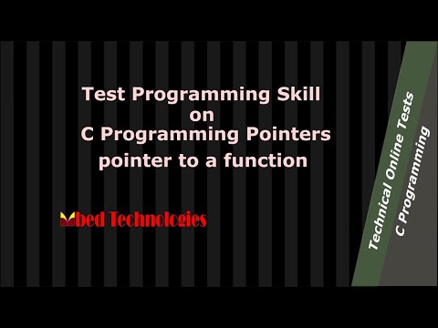 A C Programming question on pointer to a function