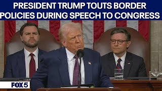 President Donald Trump touts stringent border policies