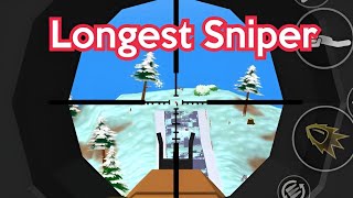 Longest Sniper Kill! | Dude Theft Wars Multiplayer