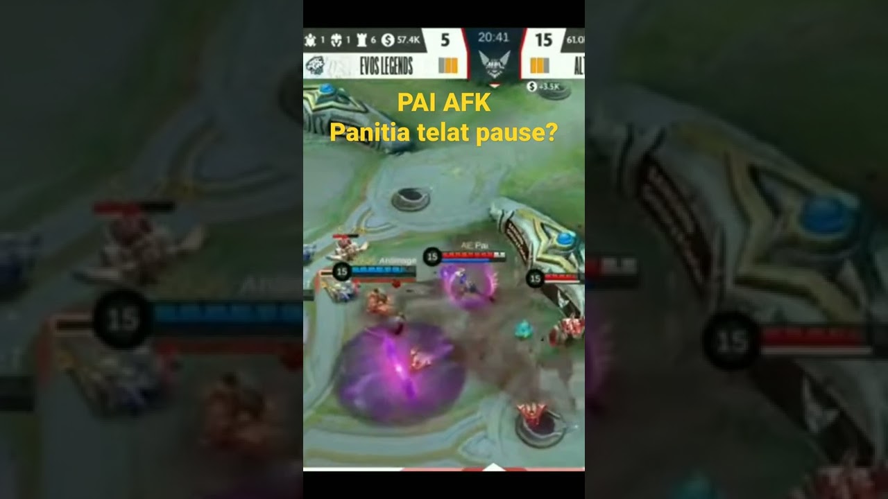 PAI afk | panitia telat pause? MPL S9 AE VS EVOS