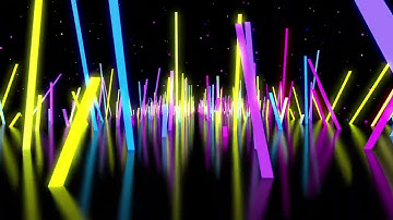 Colorful Neon Bars - Sleep Ambient Music | Animation Music Video