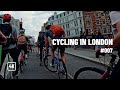 Cycling in london 4k  cycle superhighways 6  3 during rush hour
