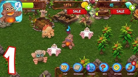 Singing Monsters: Dawn of Fire - Gameplay Walkthrough Part 1 - Tutorial (iOS, Android)