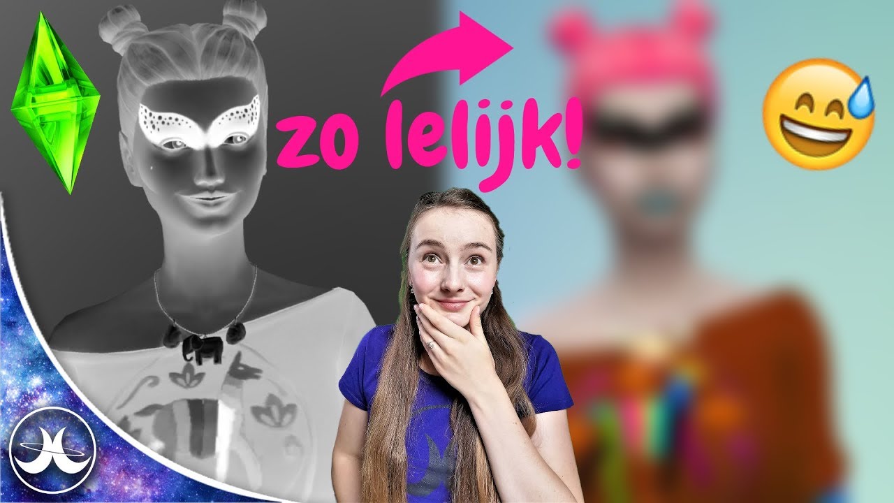 Sims 4 ZWART WIT CHALLENGE! Mijn eerste Sims video