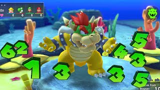 Mario Party 10 - Whimsical Waters - Bowser vs Peach vs Mario vs Luigi vs Yoshi