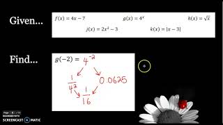 2.a Evaluating Function Notation Edpuzzle (Num. & Exp.)